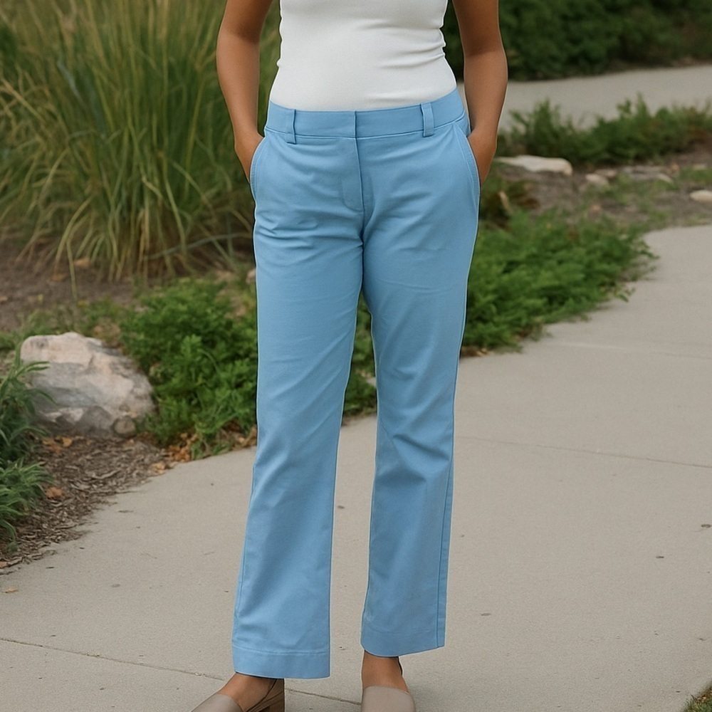 J. Crew Blue Classic Twill Chino Pants Size 10